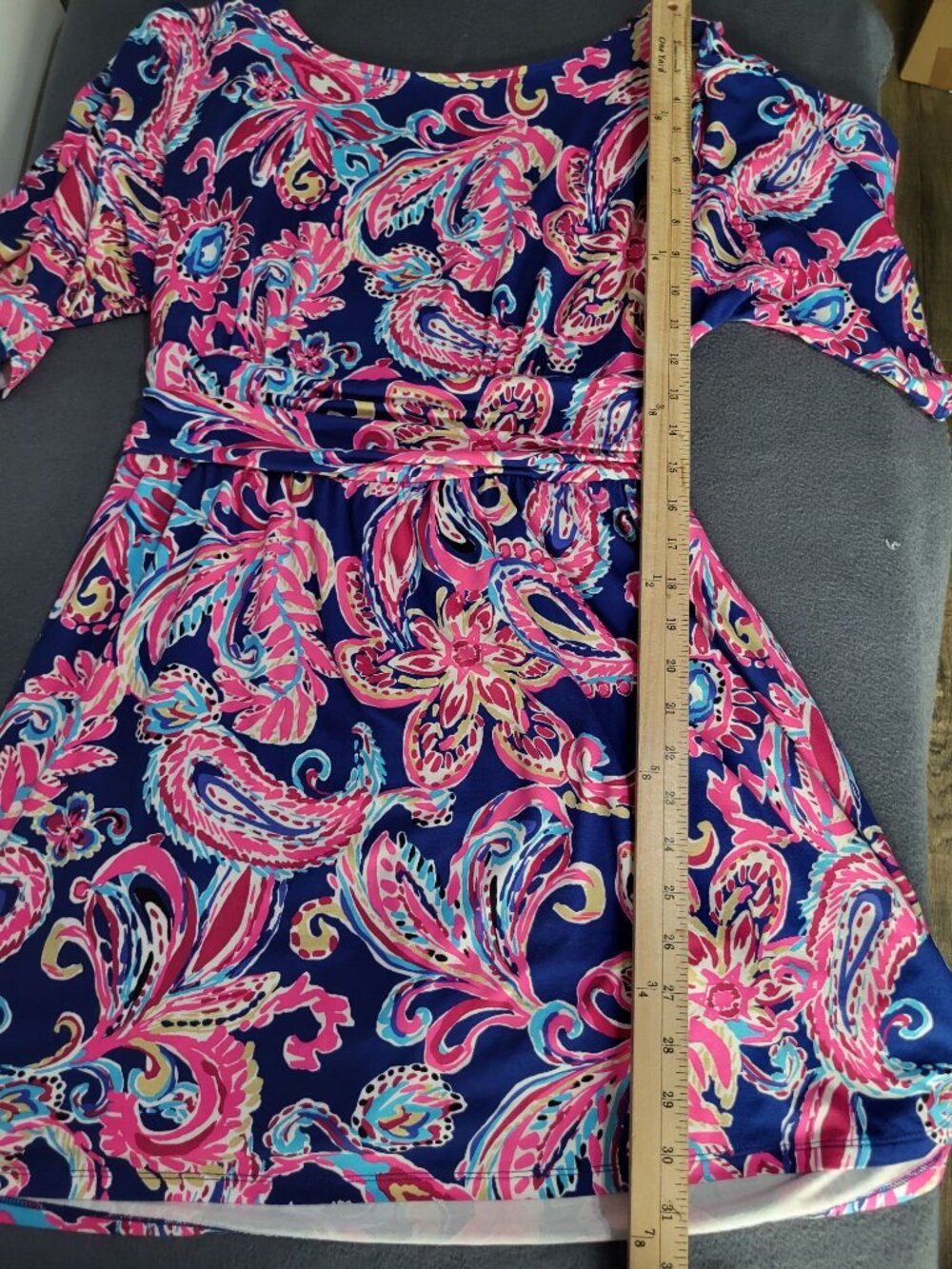 Lilly Pulitzer Women's SZ M Parigi Boat Neck Romper Multi Flitting About - Picture 5 of 10